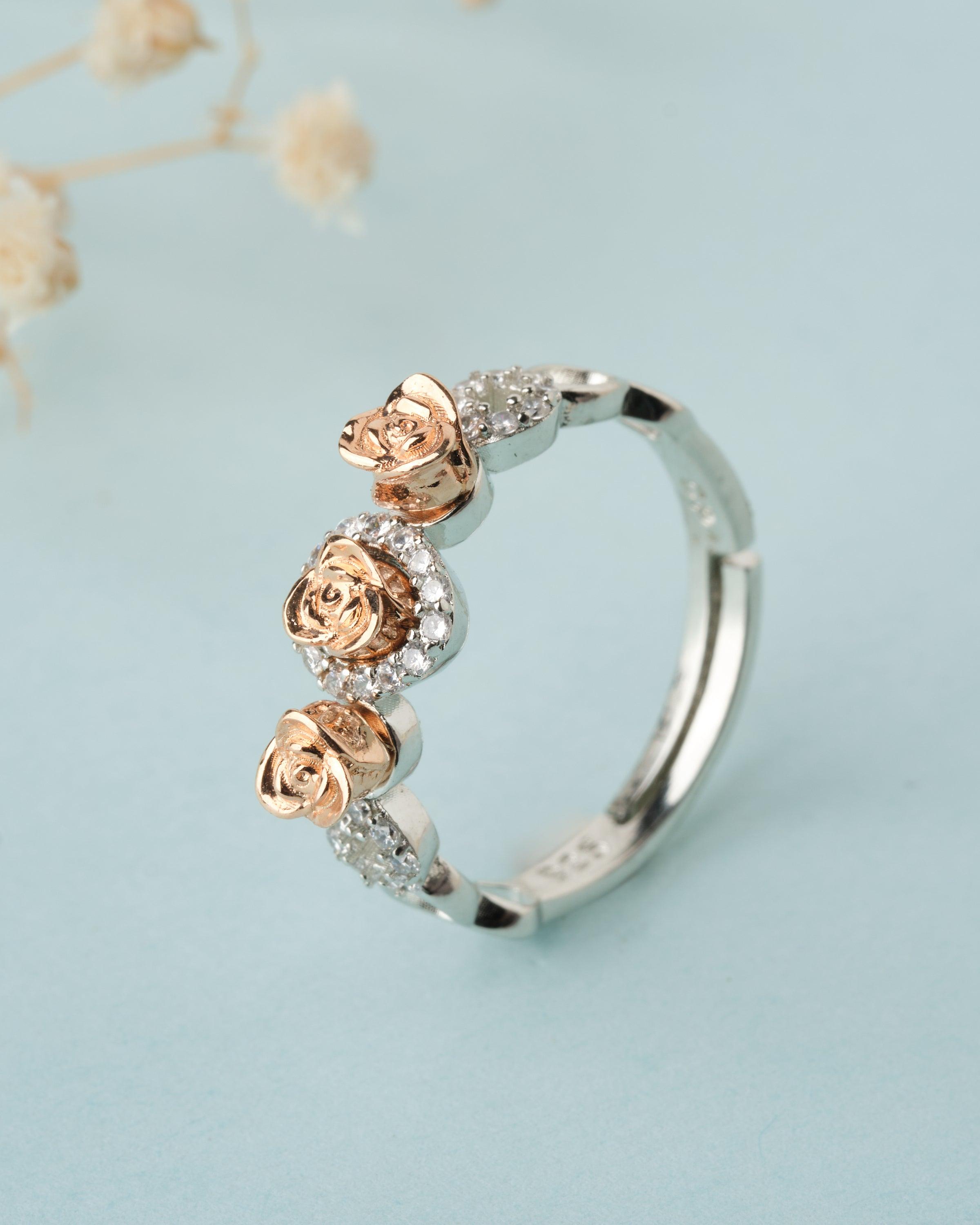 dc jewels Princess Crown Beautiful Ring for Women & Girls (Rose Gold, 6.0)  : Amazon.in: Fashion
